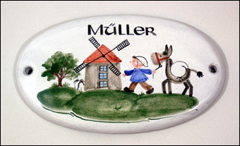 Türschild Müller