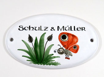 Türschild Schulz & Müller